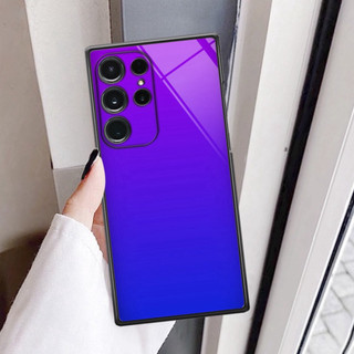 Ốp kính Samsung S23 Ultra màu gradient lấp lánh siêu đẹp .