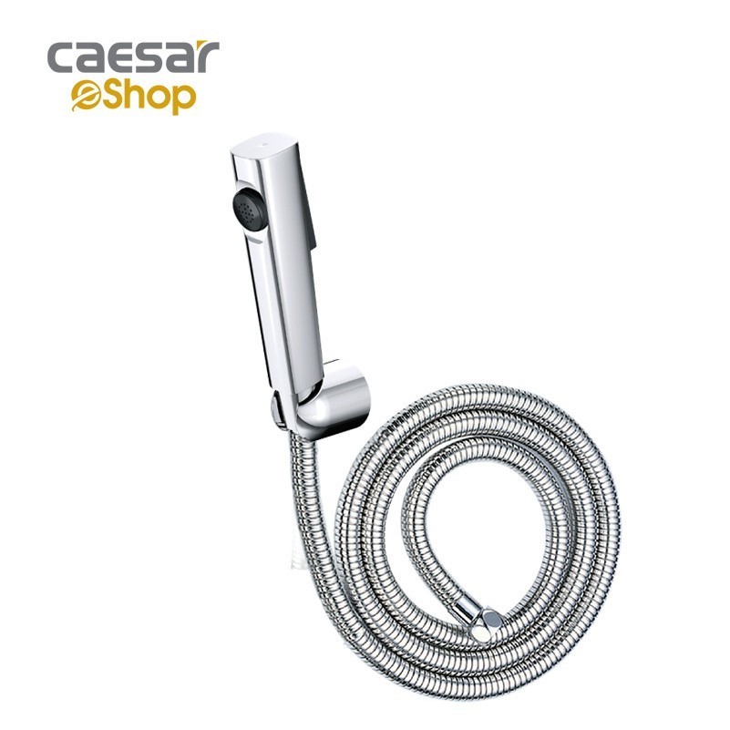 Vòi xịt vệ sinh phòng tắm bồn cầu Caesar BS308CW, gồm 2 chức năng, chất liệu inox 304, Cam kết chính hãng
