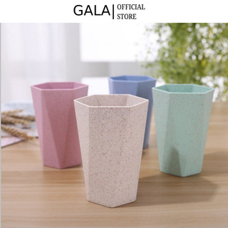 Cốc nhựa chịu nhiệt bằng lúa mạch ly nhựa lục giác cốc uống nước ly uống nước cốc đánh răng chịu nhiệt tốt màu gala home
