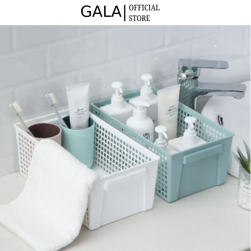 Rổ đựng đồ nhựa phong cách Nhật Kệ đựng đồ đa năng Giỏ đựng đồ Rổ nhựa chữ nhật đựng đồ cá nhân GALA