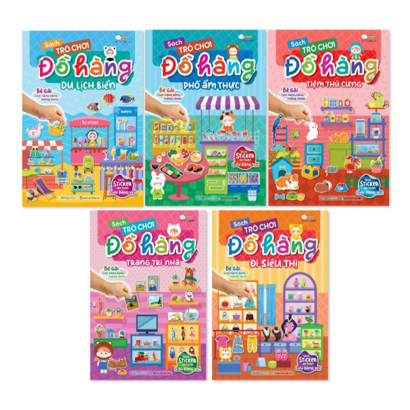 Sách Trò chơi Đồ hàng Tiệm Thú Cưng (Hơn 200 Stickers) (MG)