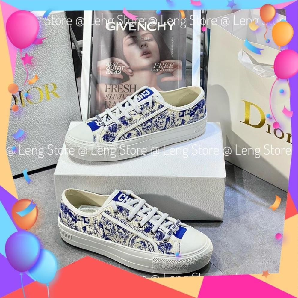 [z-shoes] Giày Thể Thao Nam Nữ Dio Canvas B56 Họa Tiết Hổ xanh