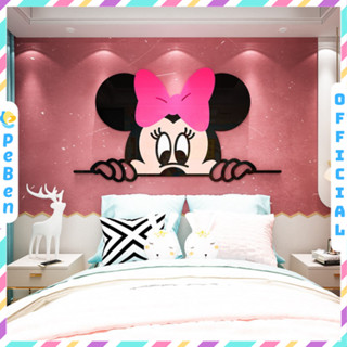 Tranh mica EPeBen dán tường nổi 3d hình dán Micky Mouse, Hello Kitty decor trang trí Phòng ngủ, Phòng học cho bé