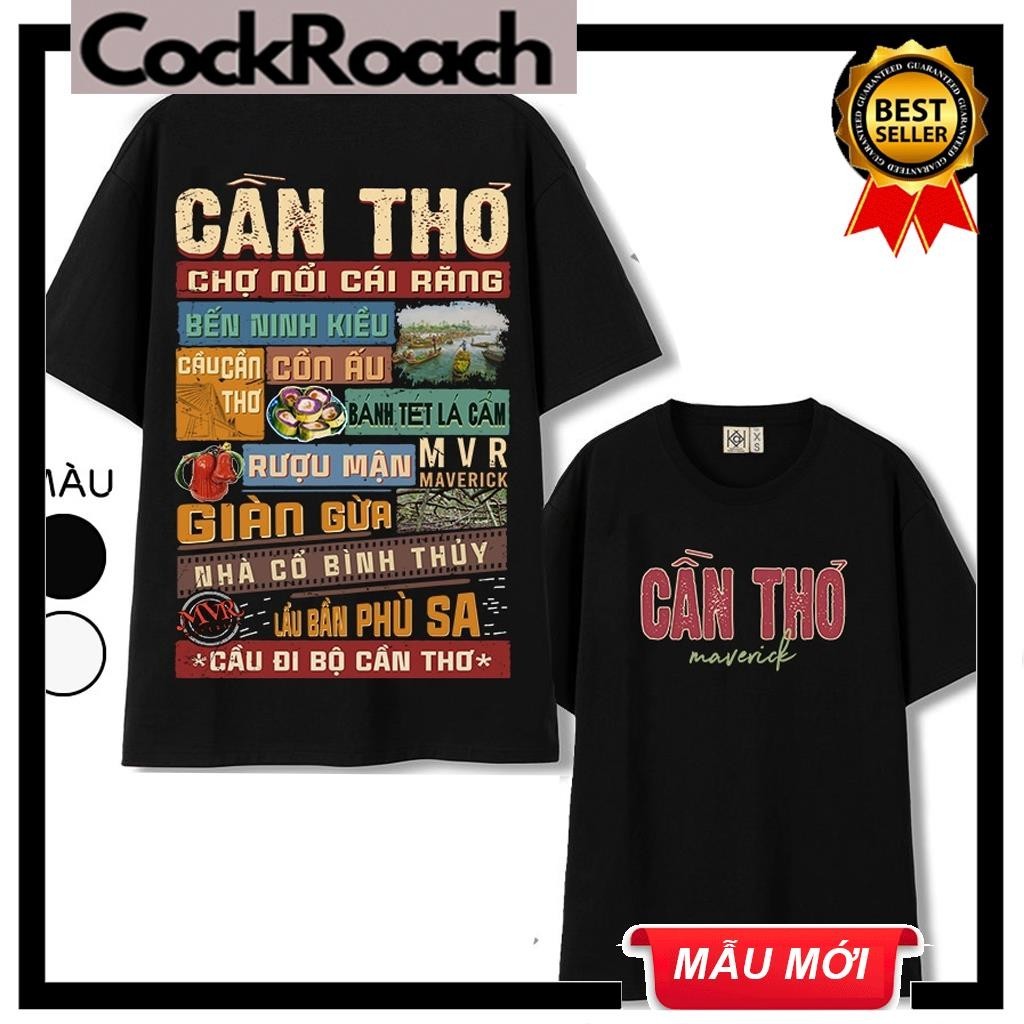 Áo thun màu đen trắng in hình tỉnh thành Việt Nam ver 2 - Cần Thơ - Hà Tĩnh - Ngã Bảy - Hà Tiên