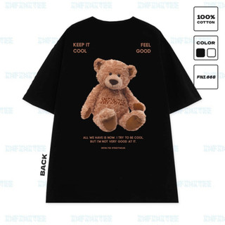 Áo thun tedy infinitee fni0668, thun 100% cotton - form rộng unisex.tedy 01