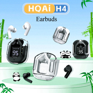 Tai nghe không dây HQAi H4 Panda Bluetooth Tai nghe Mic tích hợp Tai nghe khử tiếng ồn Tai nghe điều khiển cảm ứng   SP9