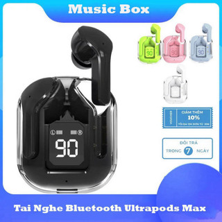 Tai Nghe Bluetooth Ultrapods Max v5.3, Chạm Cảm Ứng Vỏ Trong Suốt Âm Thanh Hifi Có Mic Đàm Thoại, Bh uy tín.  SP91  SP17