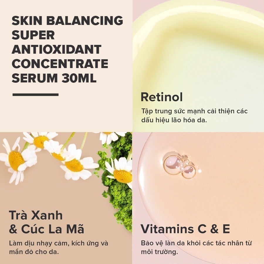 Tinh chất chống lão hóa cân bằng độ ẩm Paula's Choice Skin Balancing Super Antioxidant Concentrate Serum 30ml Mã: 3350