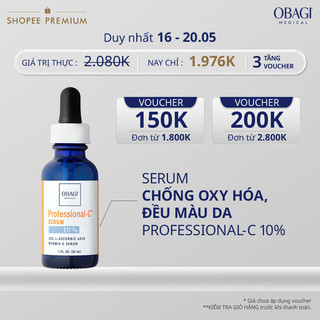 Serum Vitamin C 10% Dưỡng Sáng Da & Chống Oxy Hóa Obagi Professional-C 30ml