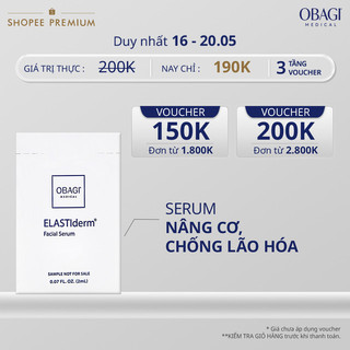 Serum Nâng Cơ & Chống Lão Hóa Obagi Elastiderm Facial Serum 2ml