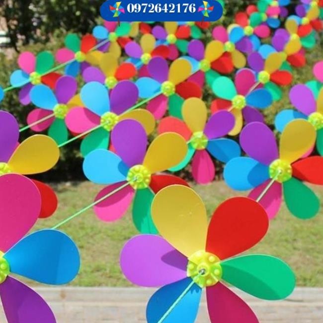 Chong Chóng Nhựa - Chuỗi Dây Hoa Đủ Màu (10 M) Trang Trí Khu Du Lịch , Kvc, Nhà Hàng, Quán Cafe.