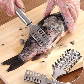 Dụng cụ đánh vảy cá, lóc vảy - cây đánh vảy cá chất liệu inox