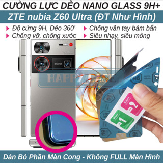 Dán cường lực dẻo nano cho ZTE nubia Z60 Ultra (trong suốt và chống nhìn trộm) không viền đen