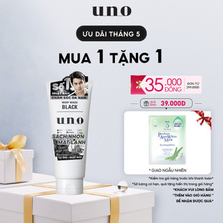 Sữa rửa mặt Tạo bọt Sạch nhờn cho da dầu UNO Whip Wash Black 130g