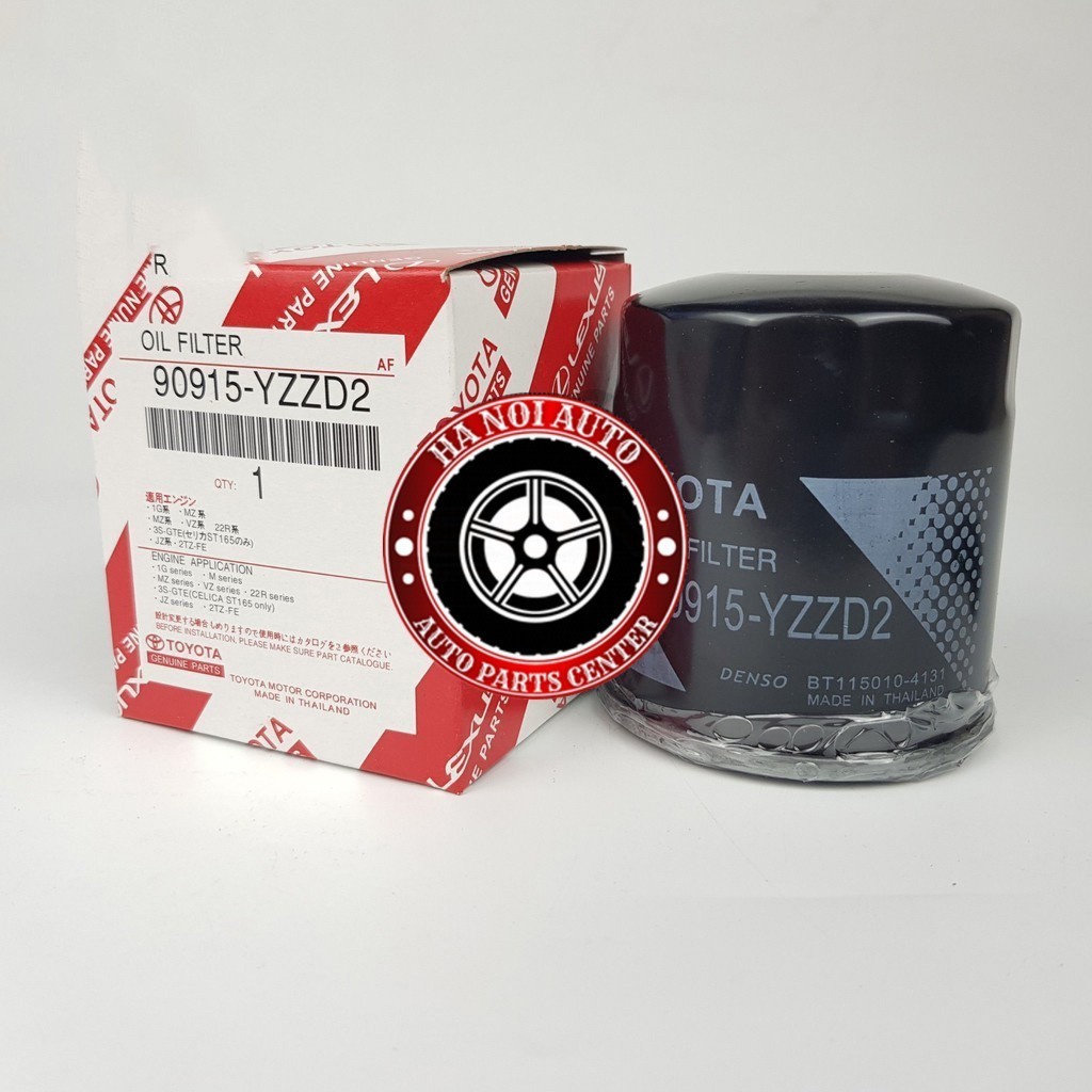 Lọc nhớt (lọc dầu) động cơ xe Hiace, GS300, SC300, Innova, Vigo, Lancruiser, Sienna (Mã: 90915YZZD2/