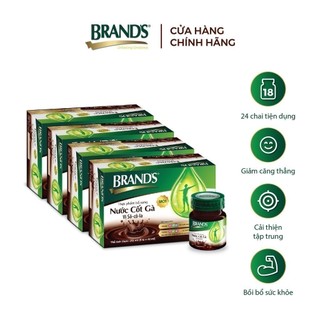 Combo 4 hộp 6 chai nước cốt gà brand's vị sô-cô-la chocolate