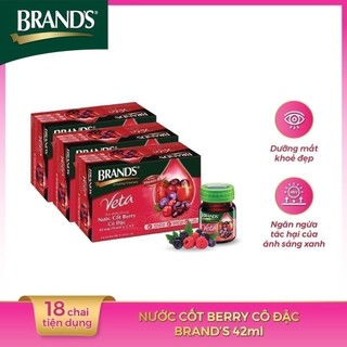 Combo 3 Nước cốt berry cô đặc BRAND'S Veta (42 ml x 18 lọ)