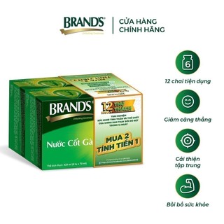 Hộp 6 Chai Nước Cốt Gà BRAND'S (70ml/Chai) - Tặng 1 Hộp Cùng Loại