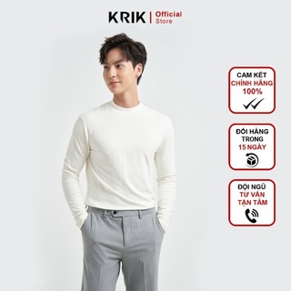 Áo Nỉ Giữ Nhiệt Nam Local Brand KRIK Form Slimfit Chất Liệu Nỉ Lông Tuyết Thiết Kế Cổ 3 Phân Bo Gấu  AN4057