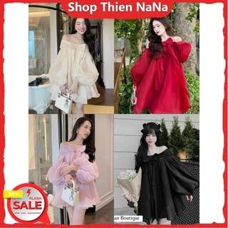 -25% ĐẦM BABYDOLL MẪU MỚI SIÊU HÓT HÈ xinh đẹp CHẤT VOAN TƠ NẾN TRỄ VAI TAY PHỒNG NƠ 4 MÀU HC