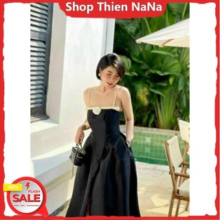 -25% Đầm xinh đẹp tiệc sang chảnh chất tapta cao cấp có mút ngực 2 dây đính hoa