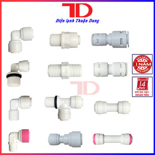 Cút và van nối máy lọc nước ro: cút góc, cút ren, van một chiều, TD Điện lạnh Thuận Dung