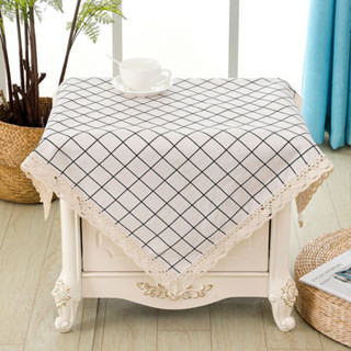 (KHỔ 75CM) Khăn cavnas họa tiết thô mộc trải bàn ăn, phủ tủ lạnh, lò vi sóng, máy giặt,tủ lạnh