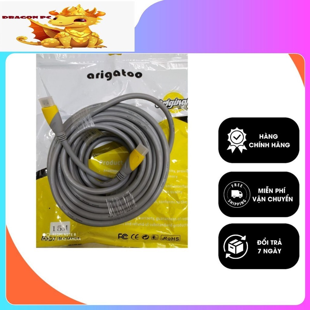 Dây Cáp HDMI HDTV 4K*2K 19+1 Arigato dragon 1.5M 3M 5M Lõi Đồng Chuẩn Xịn Full HD 1080p - Hảo Hành 12 Tháng Lỗi 1 Đổi 1