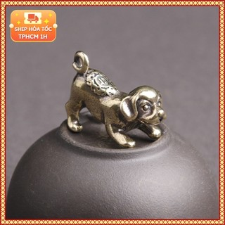 Tượng nhỏ bằng đồng kiểu dáng hình chó con