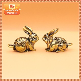 Tượng Nhỏ Bằng Đồng Kiểu Dáng Hình Thỏ