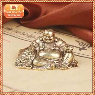 Tượng Nhỏ Bằng Đồng Kiểu Dáng Hình Phật Di Lặc (Kích Thước: 4.2cm x 2.3cm)