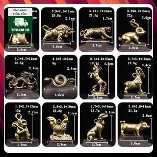 Tượng đồng thau hình 12 con giáp