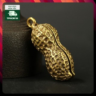 Tượng Đồng Thau Hình Hạt Đậu (Kích Thước: 4.3cm x 1.8cm)