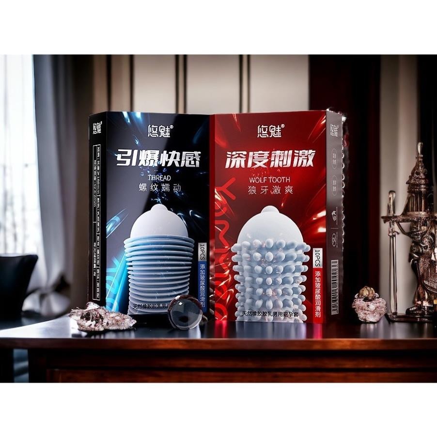 Bao cao su gân gai Biilie - Combo 2 Hộp 20 bao gân gai