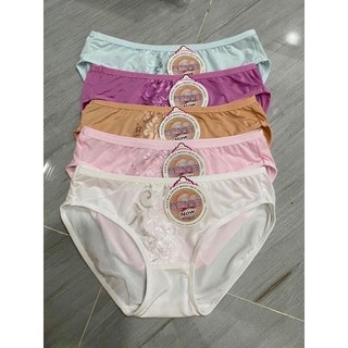 Combo 10 quần lót nữ thun lạnh phối ren, trứng gà 8032