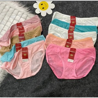 Combo 10 Quần lót nữ hoa gấm siêu mểm mịn, thoáng mát, thời trang Size 50-60kg