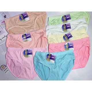 Bộ 10 quần lót nữ Thái Lan mền mịn, nhiều màu và trắng (TL.2226 màu)