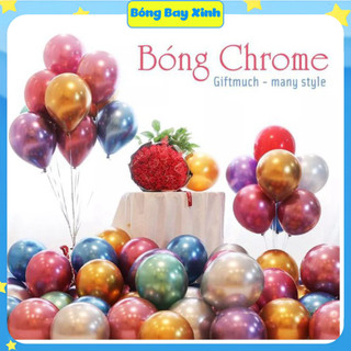 Set 10 Bóng Bay Mạ Crom Siêu Nhũ - Trang Trí Phòng Cưới, Sinh Nhật