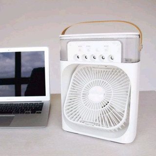 Quạt Phun Sương Điều Hoà Không Khí Thiết Kế 3 Chế Độ Làm Mát Tích Hợp Đèn Led TVQ Store