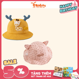 Mũ nón Hươu bé trai/bé gái Rabity màu sắc nổi bật kết hợp hai tai hươu dễ thương, có dây đeo điều chỉnh độ dài 23056