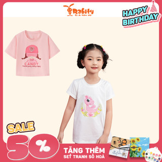 Áo thun ngựa pony cho bé gái áo thun trẻ em Rabity áo phông  cho bé đi học co giãn nhiều màu sắc đẹp 92257