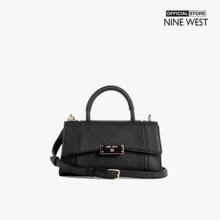 NINE WEST - Túi đeo chéo phom chữ nhật phối nắp gập Brodie NGS137578-BLA
