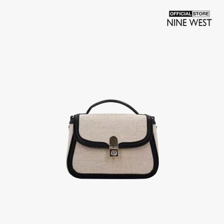 NINE WEST - Túi đeo chéo phom chữ nhật phối nắp gập Adelaide NGW138278-BLA