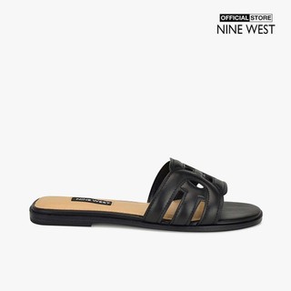 NINE WEST - Dép quai ngang nữ bản vừa Geena WNGEENA3-BLK01