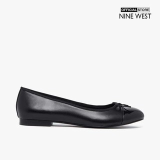 NINE WEST - Giày búp bê nữ đế thấp phối nơ điệu đà Jinks WNJINKS3-BLK01