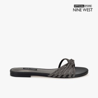 NINE WEST - Dép quai ngang nữ đính đá Luxury WNLUXURY5-BLK01