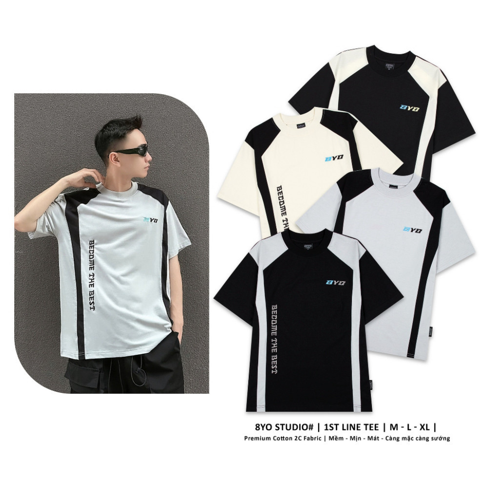 Áo Thun 8YO 1ST LINE Tee Cotton Cao Cấp Local Brand Unisex Nam Nữ Oversize saigontee