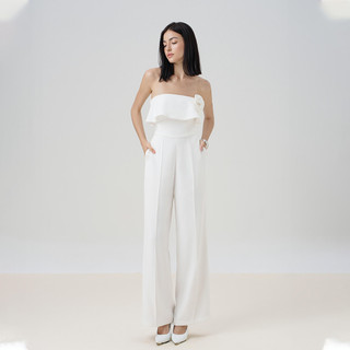 RECHIC Jumpsuit Kalin dáng dài đính hoa cúp ngực sang trọng thanh lịch