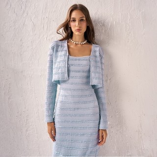 RECHIC Áo khoác Cody dáng croptop chất thun dày dặn sang trọng