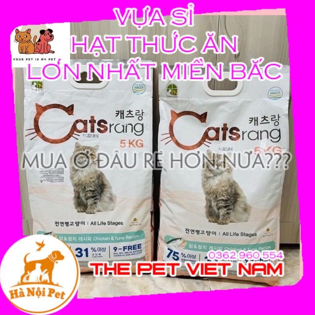Thức ăn hạt cho Mèo Catsrang 5kg - Hàng Chính Hãng